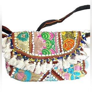 Embroidered Banjara Clutch Shoulder Bag